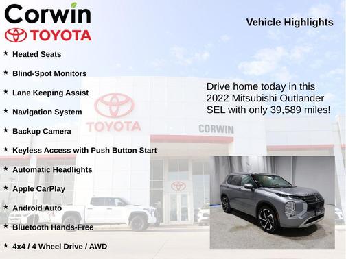 2022 Mitsubishi Outlander SEL Special Edition S-AWC