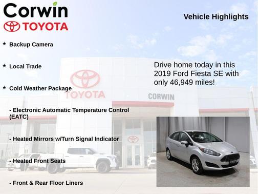 INGOT SILVER 2019 Ford Fiesta SE