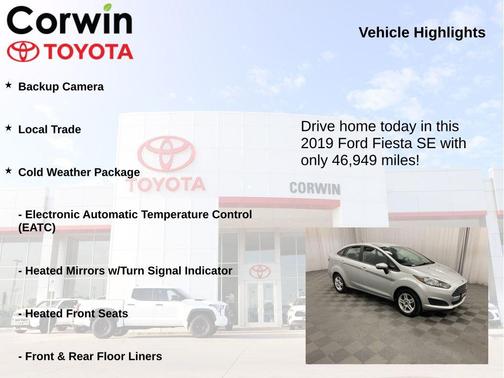 INGOT SILVER 2019 Ford Fiesta SE