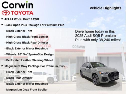 Chronos Gray Metallic 2025 Audi SQ5 3.0T Premium Plus