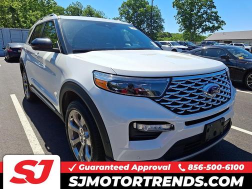 Star White Metallic Tri-Coat 2020 Ford Explorer Platinum