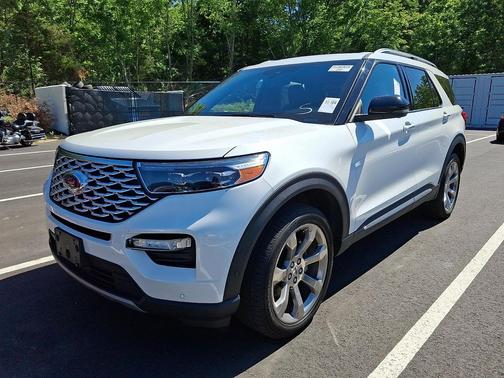 Star White Metallic Tri-Coat 2020 Ford Explorer Platinum