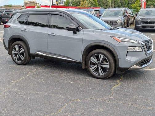 Solid Gray / Black 2021 Nissan Rogue Platinum