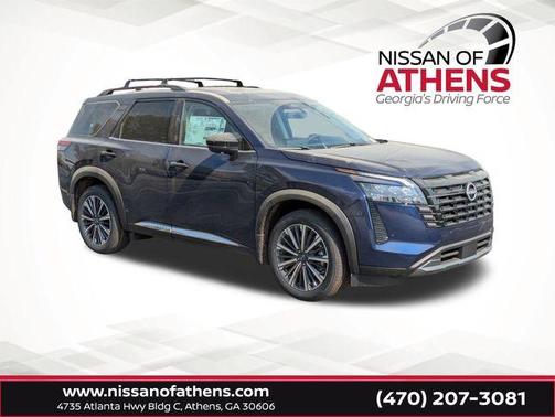 Deep Ocean Blue 2026 Nissan Pathfinder Platinum