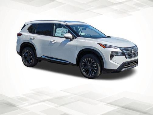 White / Black 2026 Nissan Rogue Platinum
