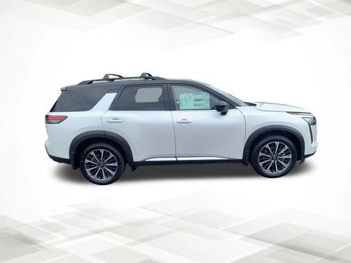 White / Black 2026 Nissan Pathfinder Platinum