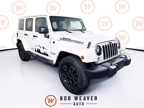 Bright White Clearcoat 2017 Jeep Wrangler Unlimited Smoky Mountain 4x4