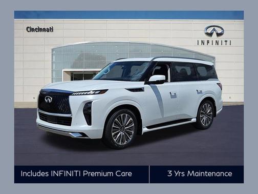 Radiant White 2026 INFINITI QX80 Luxe