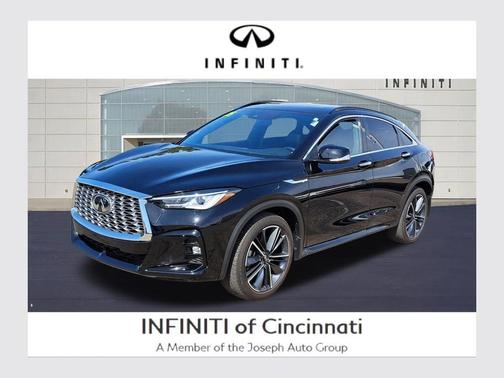 Black Obsidian 2025 INFINITI QX55 LUXE