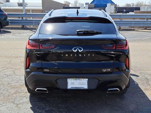 Black Obsidian 2025 INFINITI QX55 LUXE