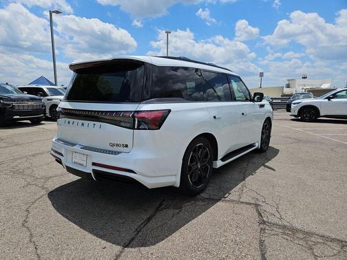 Radiant White 2026 INFINITI QX80 SPORT