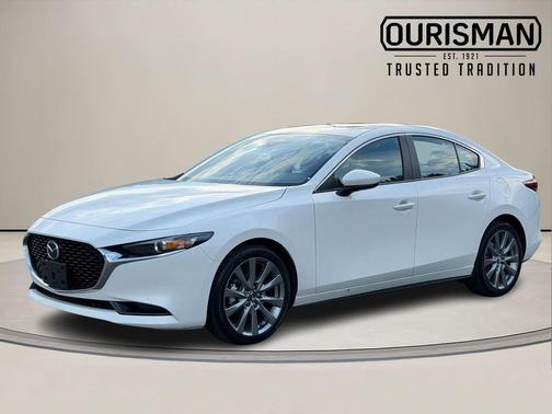 Snowflake White Pearl 2025 Mazda Mazda3 FWD w/Preferred Package