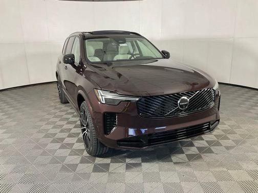 Mulberry Red Metallic 2026 Volvo XC90 Ultra Dark Theme, B6 AWD Gas (mild hybrid), Gasoline, 6 Seats