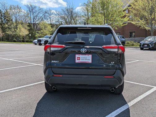 Midnight Black Metallic 2025 Toyota RAV4 Hybrid LE