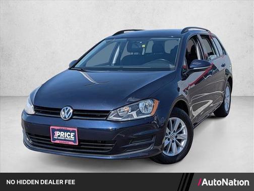 Night Blue Metallic 2017 Volkswagen Golf SportWagen TSI S