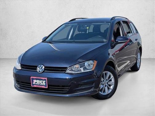 Night Blue Metallic 2017 Volkswagen Golf SportWagen TSI S