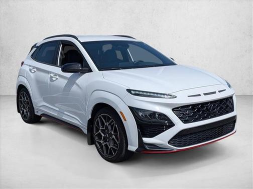 Lunar White 2022 Hyundai Kona N FWD