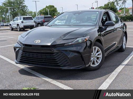 Midnight Black Metallic 2025 Toyota Camry LE