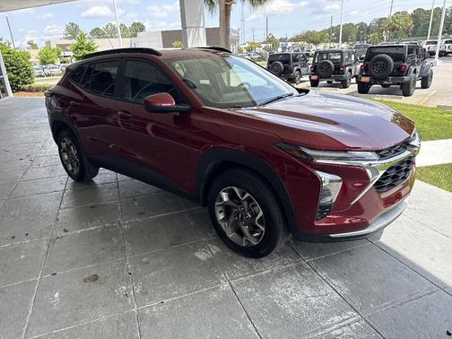 Crimson Metallic 2025 Chevrolet Trax LT