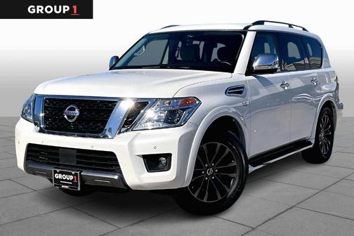 White 2020 Nissan Armada Platinum