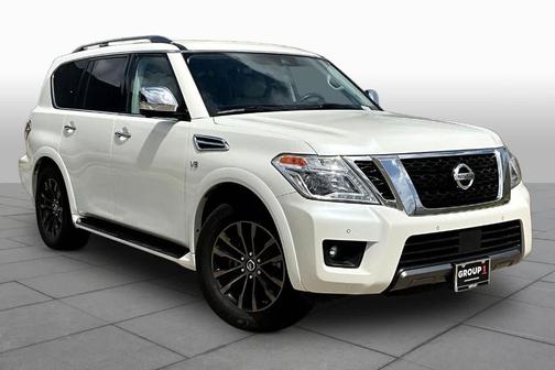 White 2020 Nissan Armada Platinum