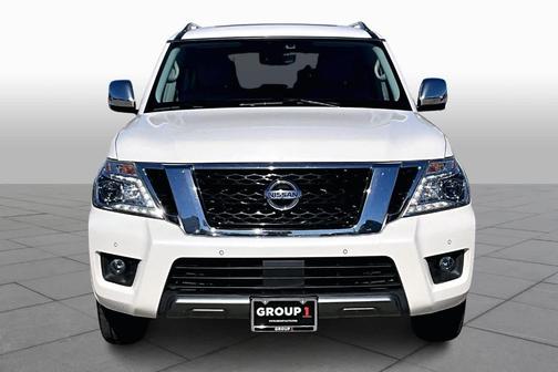White 2020 Nissan Armada Platinum