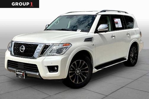 White 2020 Nissan Armada Platinum