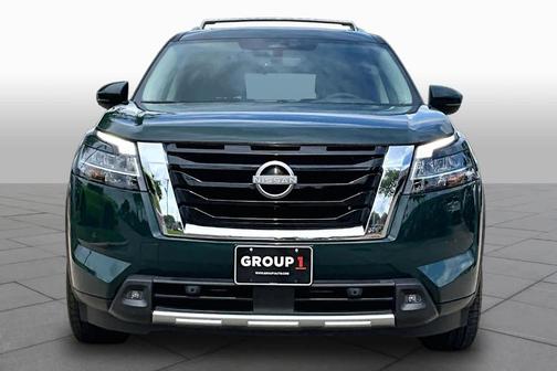 Obsidian Green 2023 Nissan Pathfinder Platinum