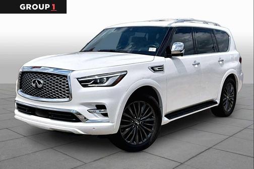Moonstone White 2022 INFINITI QX80 SENSORY