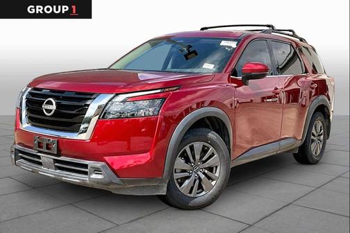 Scarlet Ember 2024 Nissan Pathfinder SV FWD