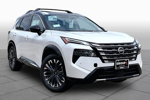 White / Black 2026 Nissan Rogue Platinum