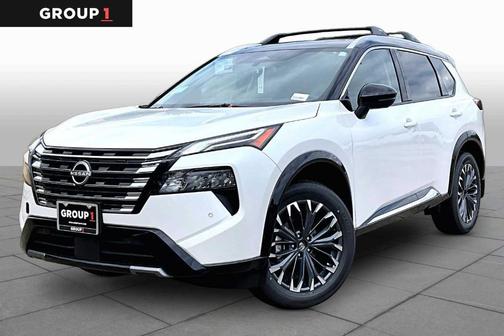 White / Black 2026 Nissan Rogue Platinum
