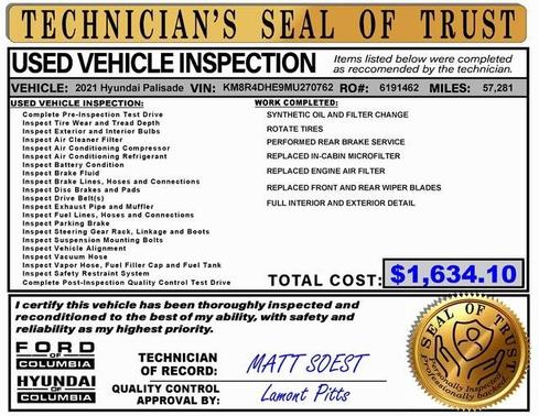 2021 Hyundai PALISADE SEL