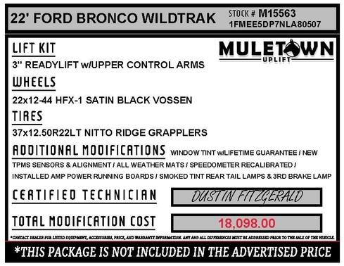 2022 Ford Bronco Wildtrak