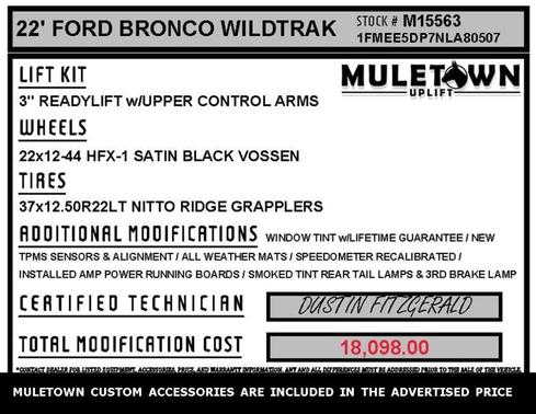 2022 Ford Bronco Wildtrak