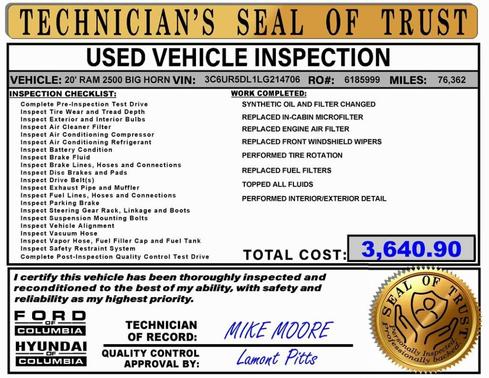 2020 RAM 2500 Big Horn