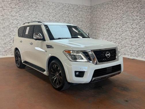 White 2019 Nissan Armada Platinum