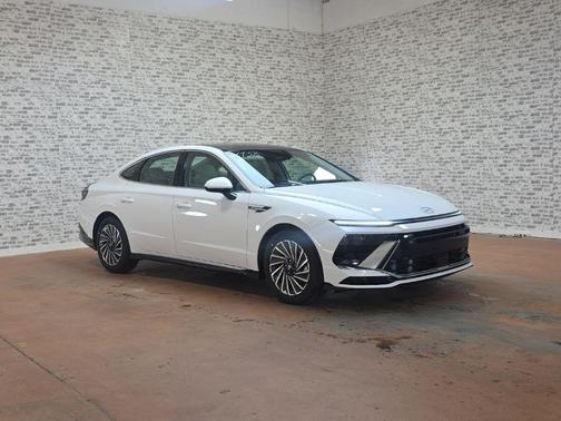 White 2026 Hyundai SONATA Hybrid SEL