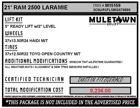 2021 RAM 2500 Laramie
