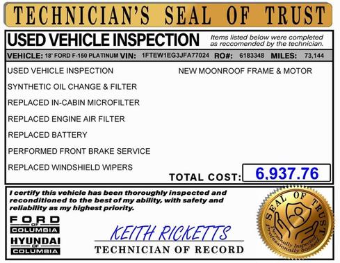 2018 Ford F-150 Platinum