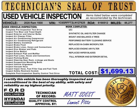 2020 RAM 1500 Big Horn