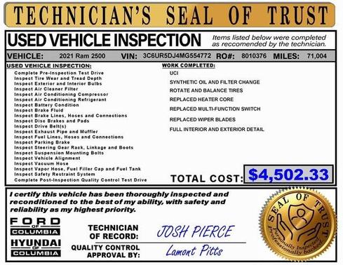 2021 RAM 2500 Big Horn