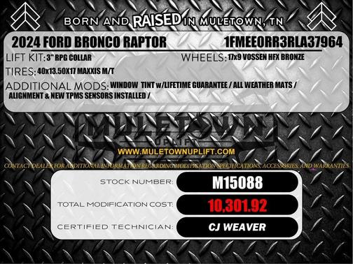 2024 Ford Bronco Raptor