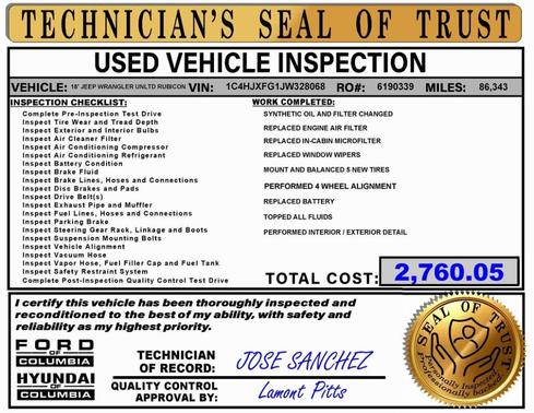 2018 Jeep Wrangler Unlimited Rubicon
