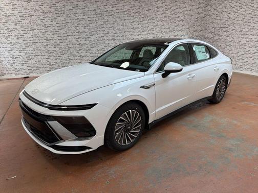 White 2026 Hyundai SONATA Hybrid SEL