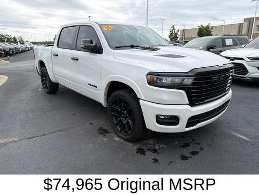 Ivory White Tri-Coat Pearlcoat 2025 RAM 1500 Laramie