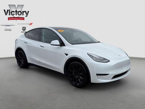 Pearl White Multi-Coat 2021 Tesla Model Y Long Range Dual Motor All-Wheel Drive