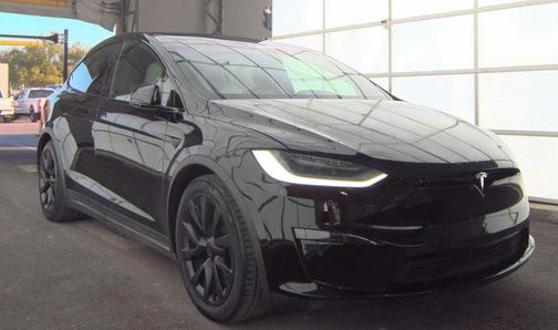 Solid Black 2022 Tesla Model X Plaid Tri Motor All-Wheel Drive