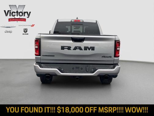 Billet Silver Metallic Clearcoat 2026 RAM 1500 Laramie