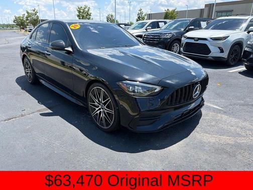 Black 2024 Mercedes-Benz AMG C 43 4MATIC
